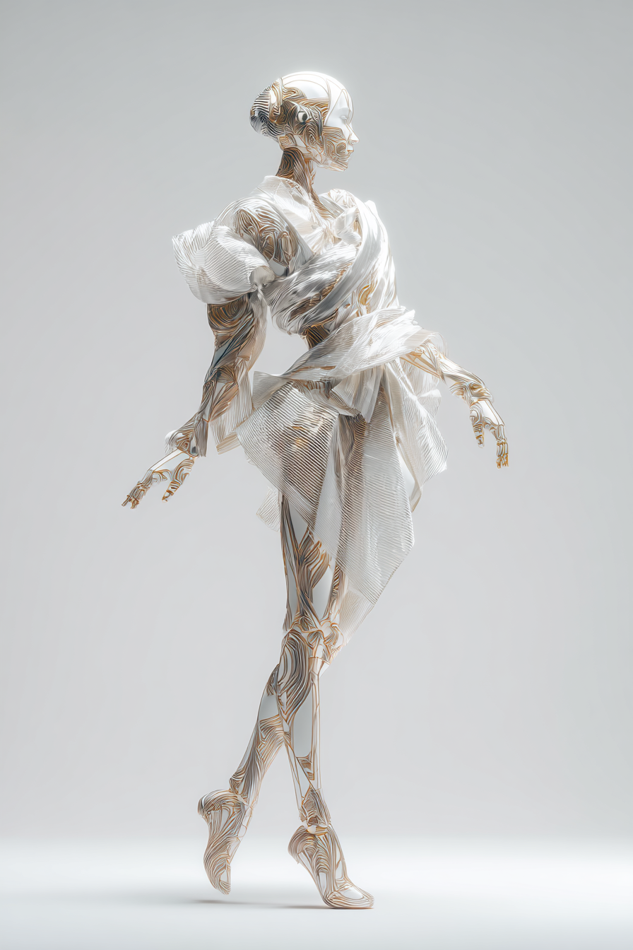 Elegant Fashion Humanoid Robot